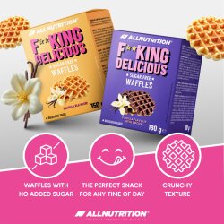 Allnutrition Fitking Delicious Waffles Vanilla with Cocoa 180g
