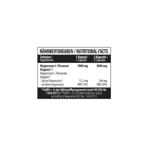 MST Nutrition Magtein Magnesium L-Threonate 1000mg | Gehirn & Schlaf