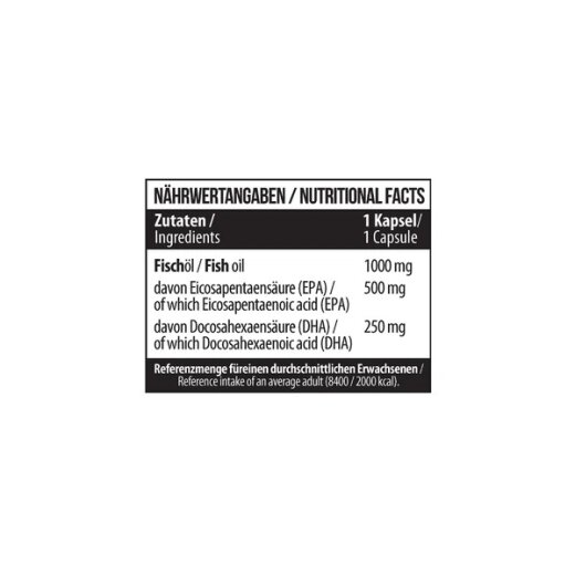 MST Nutrition Omega 3 Triglyceride 180 Softgels 1000mg | 500 EPA / 250 DHA