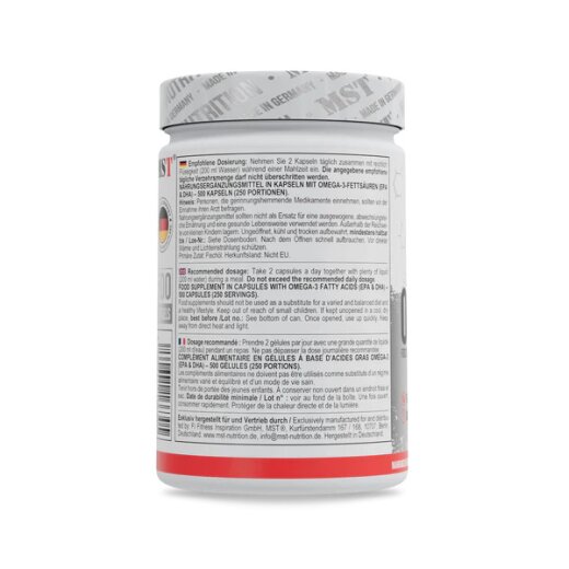 MST Nutrition Omega 3 Selected 500 Kapseln - 330EPA/220DHA