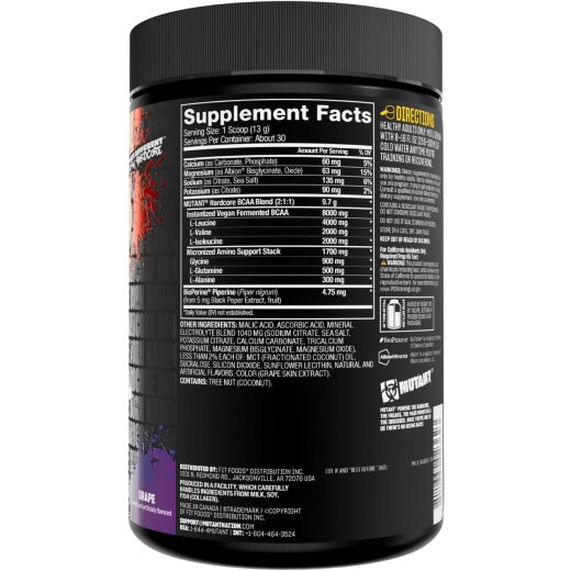 Mutant Hardcore BCAA - 390 g Fruit Punch
