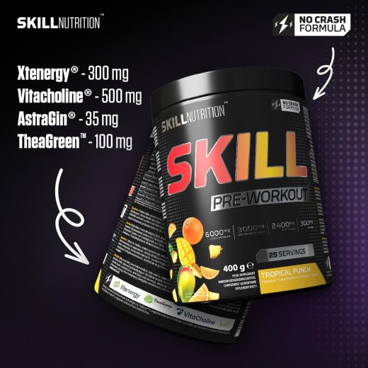Skill Nutrition Pre-Workout 400g Sour Gummies