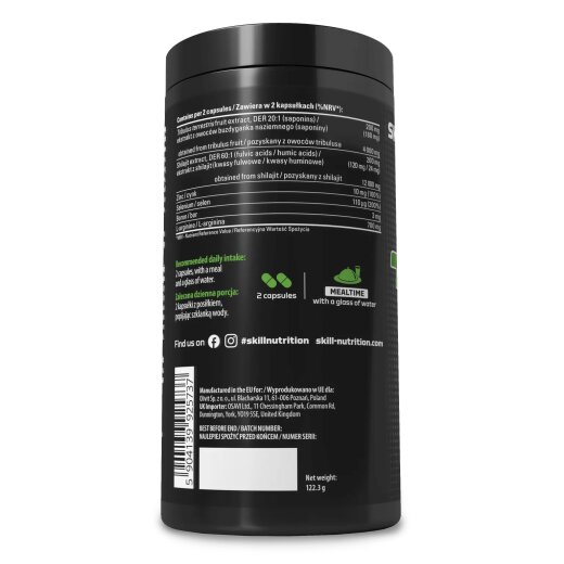 Skill Nutrition Tribulus + Shilajit - 180 Kapseln