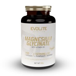 Evolite Nutrition Magnesium Glycinate 555mg + B6 150 Vege...