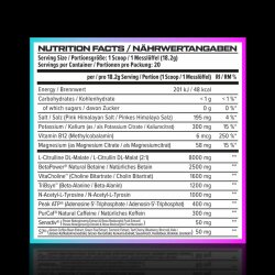 Vast Sports V8 Ultra Ultimate Preworkout 365g Black Cherry Lime