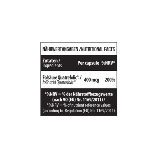 MST Nutrition Folate 400 Quatrefolic - Aktive Folsäure 90 Caps