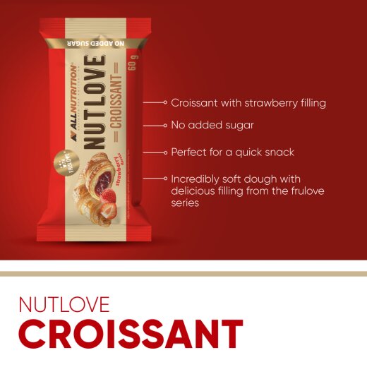 Allnutrition Nutlove Croissant 60g Strawbery