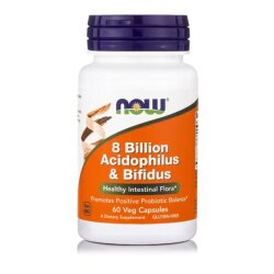 Now Foods 8 Billion Acidophilus & Bifidus 60 Vege Caps