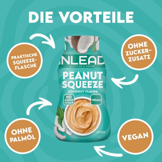 Inlead Nutrition Peanut Squeeze 520g Toffee