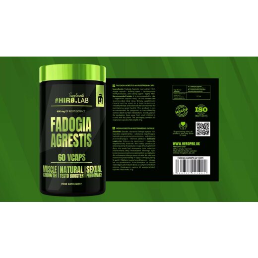 Hiro Lab Fadogia Agrestis 600 mg - 60 vegane Kapseln