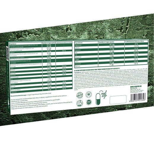 Hiro Lab Multi Human Multivitamin - 60 vegane Kapseln