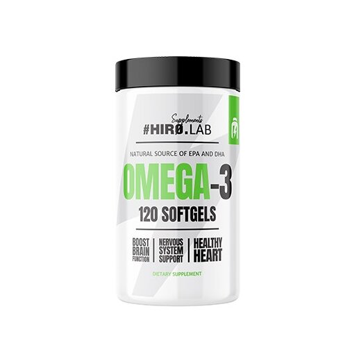 Hiro Lab Omega 3 - 1000 mg Fischöl - 330 EPA / 220 DHA - 120 Softgels