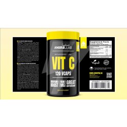 Hiro Lab Vitamin C 1000 mg + Bioflavonoide - 120 vegane...