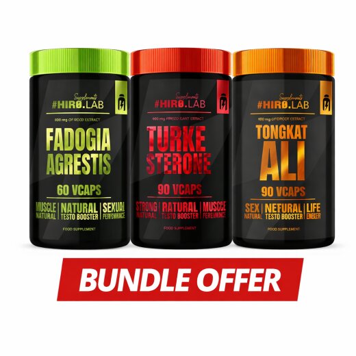 Hiro Lab Ultimate Men Stack - Testo Stack - Fadogia, Tongkat Ali & Turkesterone