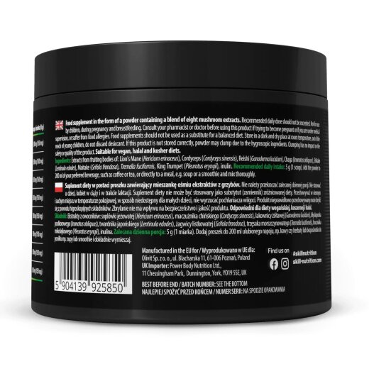 Skill Nutrition 8 Mushroom Complex – 200g Pulver