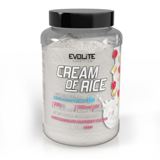 Evolite Nutrition Cream of Rice 900g White Chocolate Raspberry