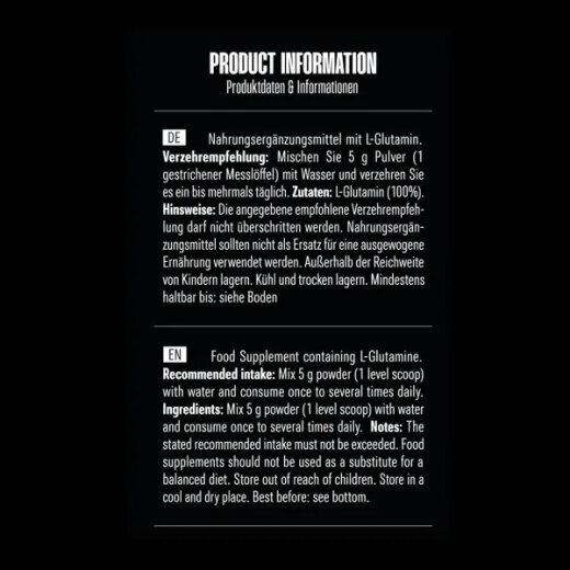 Big Zone L-Glutamine Pulver 1 kg