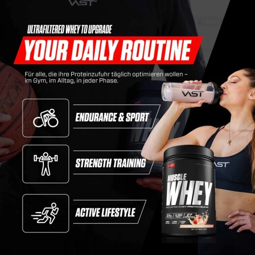 Vast Muscle Whey Protein 900g Bourbon Vanilla