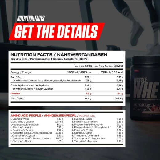 Vast Muscle Whey Protein 900g Bourbon Vanilla