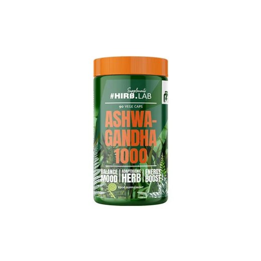Hiro Lab Ashwagandha 1000 mg - 90 vegane Kapseln