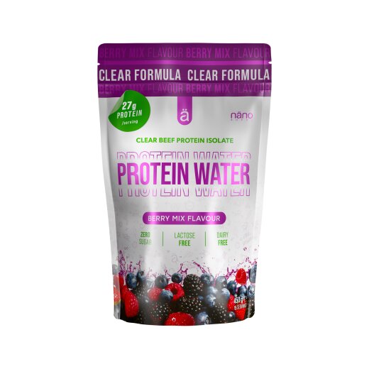 Nano Supps Clear Beef Protein Isolate Protein Water 450g Berry Mix