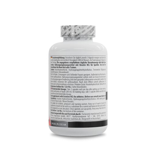 MST Nutrition Creatine HCL 180 Caps