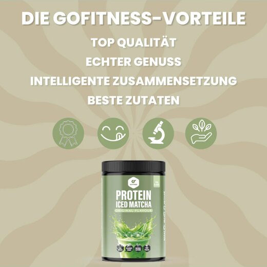 GoFitness Nutrition Protein Iced Matcha Latte 400g